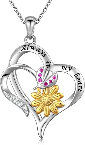 YinShan Cute Animal Necklaces for Women Girls 925 Sterling Silver Guinea Pigs/Sunflower/Panda/Alpaca & Sloth/Bunny/Puppy Dog Necklace Jewelry Birthday Gifts in Kuwait