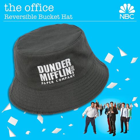 Concept One The Office Dunder Mifflin Bucket Hat, Packable Travel Hat, Wide Brim Summer Hat in Saudi Arabia