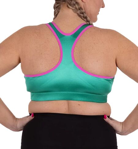 ENELL Women's Full Coverage Racerback Sports Bra (102) in Saudi Arabia