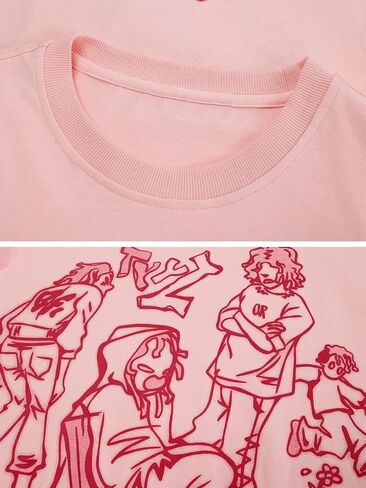 Vamtac Oversized Graphic Tees Y2k Vintage Tees for Men Women Streetwear Unisex T Shirts in Saudi Arabia