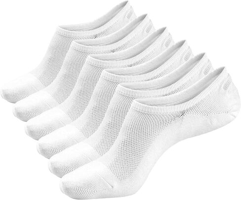 جوارب No Show Socks منخفضة القطع للكاحل 6-8 عبوات من الجوارب القطنية غير الرسمية للرجال والنساء in Saudi Arabia
