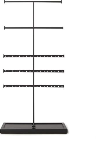 Umbra Trigem Tiered Tabletop Jewelry Organizer Freestanding Hanging Necklace, Earring and Bracelet Display, 5, White/Nickel in Saudi Arabia