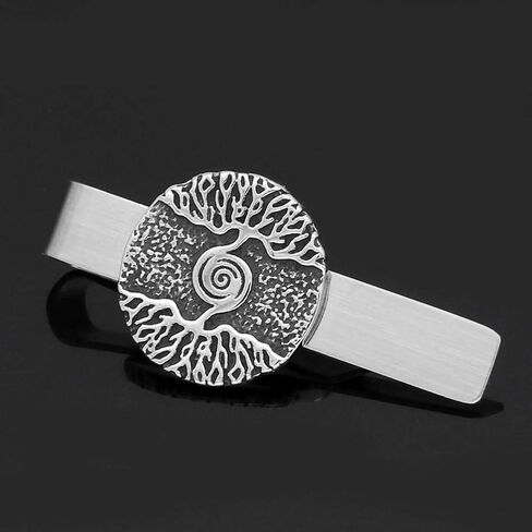 مشابك ربطة عنق من الفولاذ المقاوم للصدأ من غوشوانج فايكينغ تشمال إغدراسيل شجرة الحياة التعويذة in Kuwait