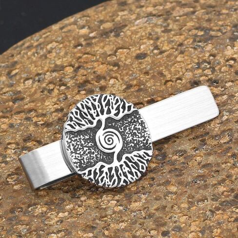 مشابك ربطة عنق من الفولاذ المقاوم للصدأ من غوشوانج فايكينغ تشمال إغدراسيل شجرة الحياة التعويذة in Kuwait