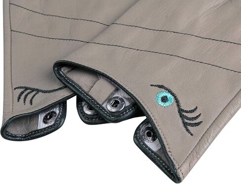 قفازات جلدية مثيرة للنساء من FIORETTO بدون أصابع نصف إصبع لقيادة الدراجات النارية قفازات جلدية غير مبطنة للسيدات W160016 in Kuwait