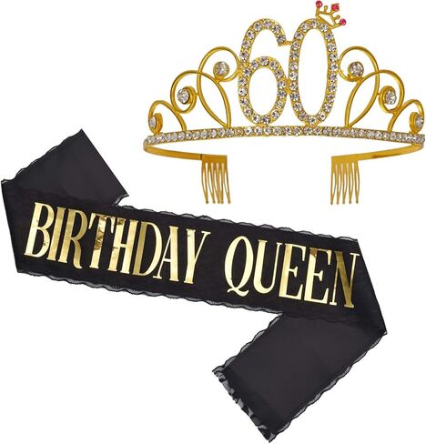60th Birthday Tiara and Sash in Kuwait