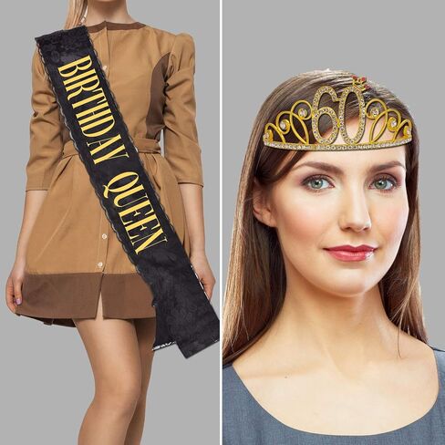 60th Birthday Tiara and Sash in Kuwait