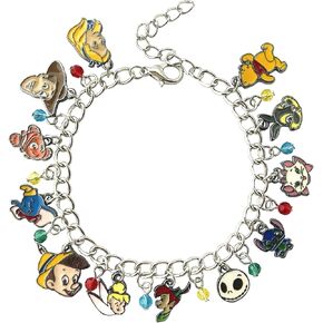 TLDXDOU Amine Charm Bracelet, Stith Winni Pooh Peter Pan Tinker Bell Bracelets for Women, Men, Girls and Boys, no gemstone in Kuwait