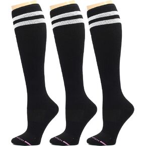 دكتور موشن جوارب رياضية مضغوطة للنساء للاستخدام اليومي، 3 أزواج مع خيوط سوربتيك الماصة للركبة in Kuwait