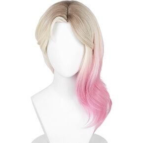 شعر مستعار جوين أشقر وردي لحفلات ستايسي كوسبلاي، شعر مستعار متدرج + قبعة شعر مستعار لحفلات الهالوين التنكرية in Kuwait