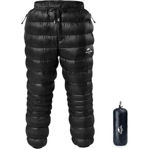 Naturehike DW Down Pants 90% Filling 800FP Warm Ligtweight Windproof Waterproof Goose Down Trousers for Winter Camping,Hiking