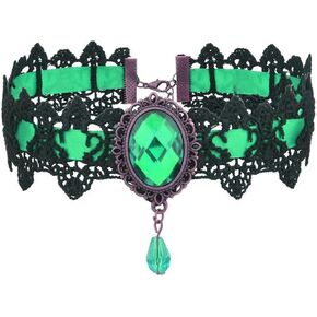 AOCHEE Black Lace Choker Necklace Lace Gothic Choker for Women for Halloween Weeding Costume Party Prom Vampire Choker in Kuwait