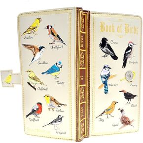 Shag Wear Bird Wallet for Women 7" (Book of Birds Beige) in Kuwait