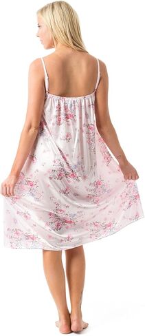 Casual Nights Women's Satin Lace Camisole Nightgown in Saudi Arabia