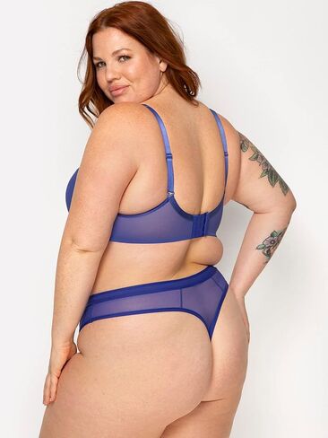 متعرج تصميم الأزياء النسائية بالإضافة إلى حجم شبكة عالية قطع ثونغ in Kuwait