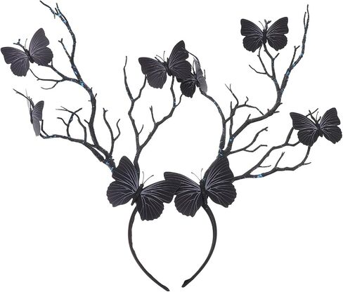 FRCOLOR Antler Headband,Halloween Deer Horn Crown Tree Branch Headpiece Cosplay Headdress for Women Girls in Saudi Arabia