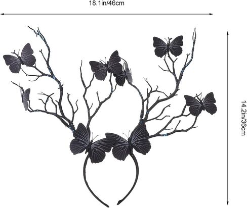 FRCOLOR Antler Headband,Halloween Deer Horn Crown Tree Branch Headpiece Cosplay Headdress for Women Girls in Saudi Arabia
