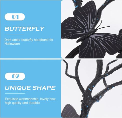 FRCOLOR Antler Headband,Halloween Deer Horn Crown Tree Branch Headpiece Cosplay Headdress for Women Girls in Saudi Arabia