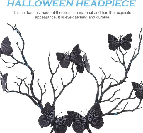 FRCOLOR Antler Headband,Halloween Deer Horn Crown Tree Branch Headpiece Cosplay Headdress for Women Girls in Saudi Arabia