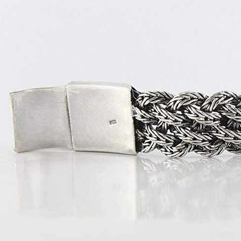 VY JEWELRY VICTORIAN FLOWERS - Solid 925 Sterling Silver Bracelet for Men - Made in Thailand in Saudi Arabia