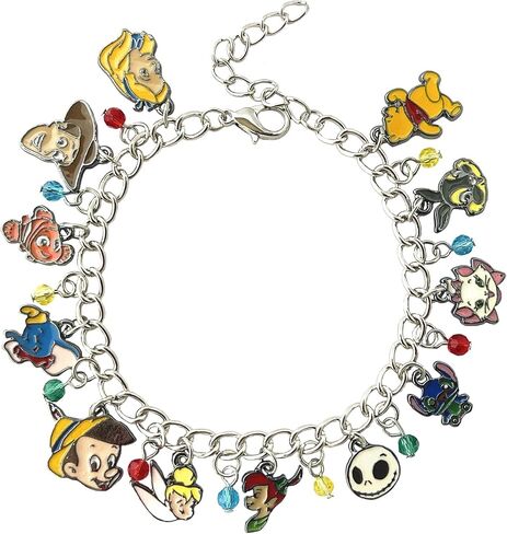 TLDXDOU Amine Charm Bracelet, Stith Winni Pooh Peter Pan Tinker Bell Bracelets for Women, Men, Girls and Boys, no gemstone in Kuwait