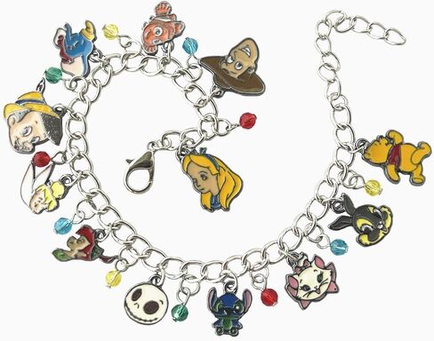 TLDXDOU Amine Charm Bracelet, Stith Winni Pooh Peter Pan Tinker Bell Bracelets for Women, Men, Girls and Boys, no gemstone in Kuwait