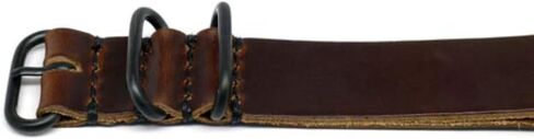 Da Luca MADE IN USA Horween Leather Military Watch Strap (PVD Buckle) 18mm 20mm 22mm 24mm 26mm Essex Dublin Chromexcel Leathers in Saudi Arabia
