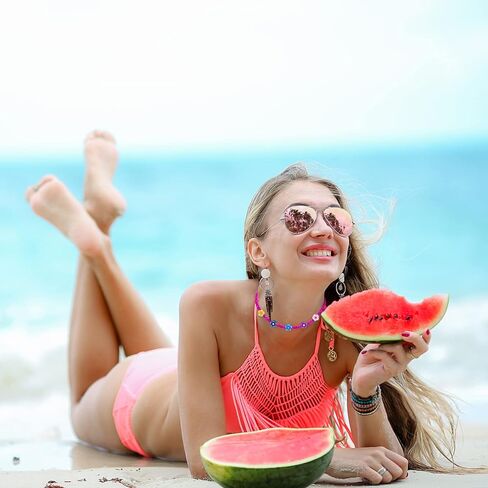 onesing 12 جهاز كمبيوتر شخصى قلادة مطرز النساء القلائد البوهيمية للفتيات في سن المراهقة قلادة قلادة للنساء مطرز قلادة قلادة لطيف الأشياء للفتيات في سن المراهقة القلائد الشاطئ البذور حبة قلادة مجوهرات لطيف in Kuwait