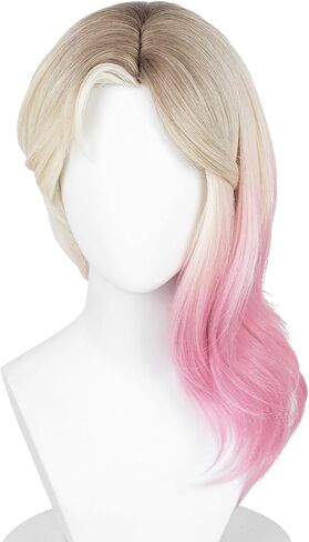 شعر مستعار جوين أشقر وردي لحفلات ستايسي كوسبلاي، شعر مستعار متدرج + قبعة شعر مستعار لحفلات الهالوين التنكرية in Kuwait