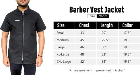 Professional Barber Jacket Half Sleeve Shirt Men's Black Hairdresser Salon Smocks Hair Stylist Smock Uniform in Saudi Arabia