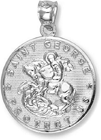 925 Sterling Silver Saint George Pendant in Saudi Arabia