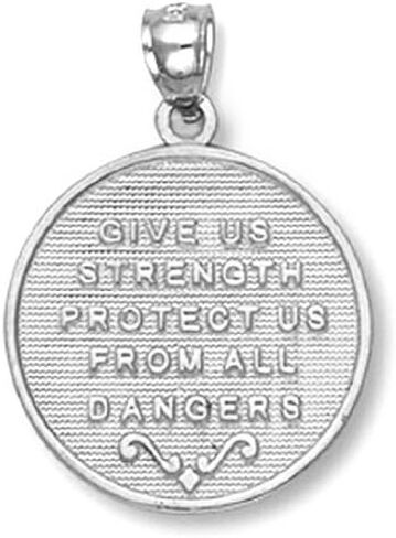 925 Sterling Silver Saint George Pendant in Saudi Arabia