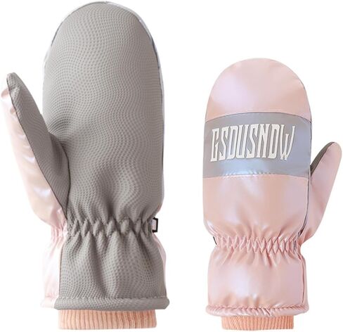 قفازات التزلج FIXIZY التي تعمل باللمس قفازات نسائية، قفازات حرارية مطلية بالسيليكون مقاومة للماء والرياح للطقس البارد in Kuwait
