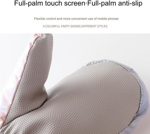 قفازات التزلج FIXIZY التي تعمل باللمس قفازات نسائية، قفازات حرارية مطلية بالسيليكون مقاومة للماء والرياح للطقس البارد in Kuwait