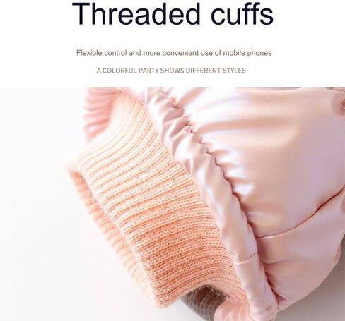 قفازات التزلج FIXIZY التي تعمل باللمس قفازات نسائية، قفازات حرارية مطلية بالسيليكون مقاومة للماء والرياح للطقس البارد in Kuwait