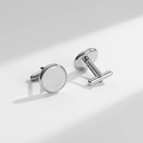 Wynameleri Tie Clip Cufflinks Set for Men, 6 Pcs Necktie Tie Bar Clips Shirts Tuxedo Wedding Gift with Box in Kuwait