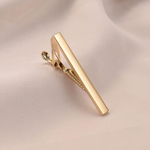 Wynameleri Tie Clip Cufflinks Set for Men, 6 Pcs Necktie Tie Bar Clips Shirts Tuxedo Wedding Gift with Box in Kuwait
