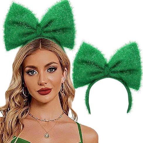 Outyua Big Bow Headbands Valentine Bowknot Hairband Large Bows Hair Hoop Party Christmas Hair Accessories for Women Girls in Saudi Arabia