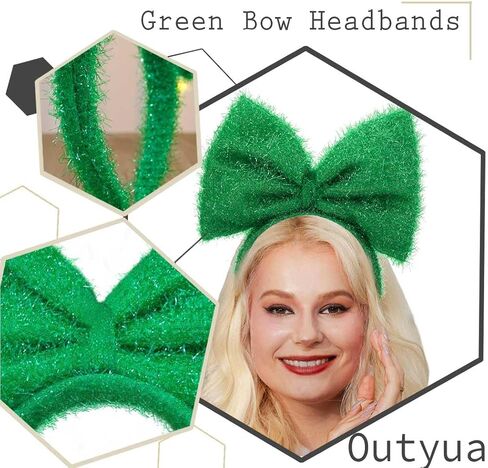 Outyua Big Bow Headbands Valentine Bowknot Hairband Large Bows Hair Hoop Party Christmas Hair Accessories for Women Girls in Saudi Arabia