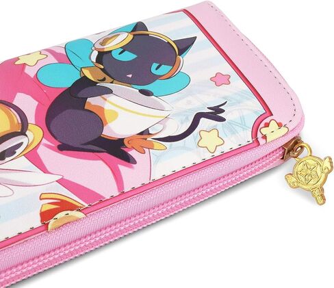 Roffatide Anime Cardcaptor Sakura Wallets for Women Faux Leather Pink Long Wallet Ladies Purse in Saudi Arabia