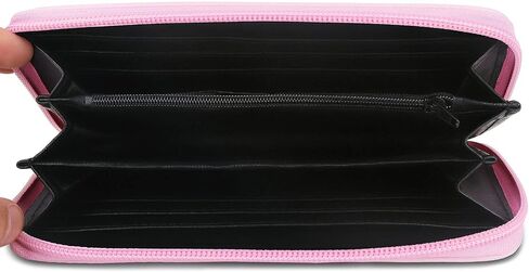Roffatide Anime Cardcaptor Sakura Wallets for Women Faux Leather Pink Long Wallet Ladies Purse in Saudi Arabia