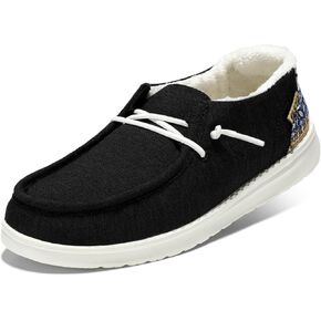 STQ Women's Slip on Loafers丨Orthopedic Comfotable Fur Lined Ultralight Boat Casual Shoes with Arth Support in Saudi Arabia