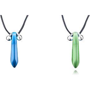 ماستر اونلاين قلادة نينجا [عبوتان] قلادة بدلاية بتصميم شخصية تسونادي اوزوماكي من انيمي (ازرق واخضر) in Kuwait