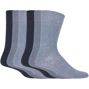 Gentle Grip - 6 Pairs Mens non elastic diabetic socks 7-12 in Saudi Arabia