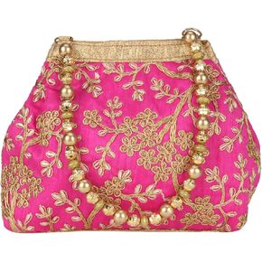حقيبة بوتلي هندي من الحرير الرائع مع أعمال يدوية, L in Kuwait