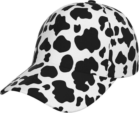 ASYG Cow Print Baseball Caps for Outdoor Sports Fashion Cow Print Hats Women's Cow Adjustable Cap in Saudi Arabia