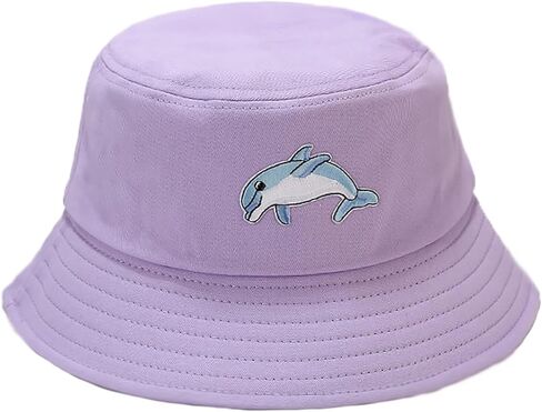 Taidor Cotton Bucket Hat Solid Color Beach Hat Summer Travel Sun Hats Fisherman Cap in Kuwait