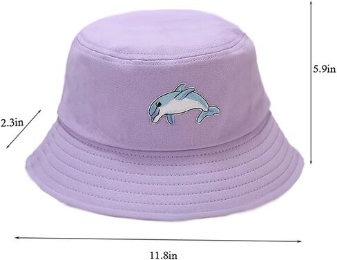 Taidor Cotton Bucket Hat Solid Color Beach Hat Summer Travel Sun Hats Fisherman Cap in Kuwait