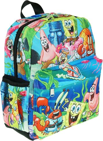 KBNL SpongeBob 12 inch Deluxe Allover Print Daypack - A21204, Multicolor, Medium in Saudi Arabia