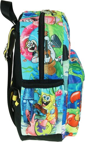 KBNL SpongeBob 12 inch Deluxe Allover Print Daypack - A21204, Multicolor, Medium in Saudi Arabia